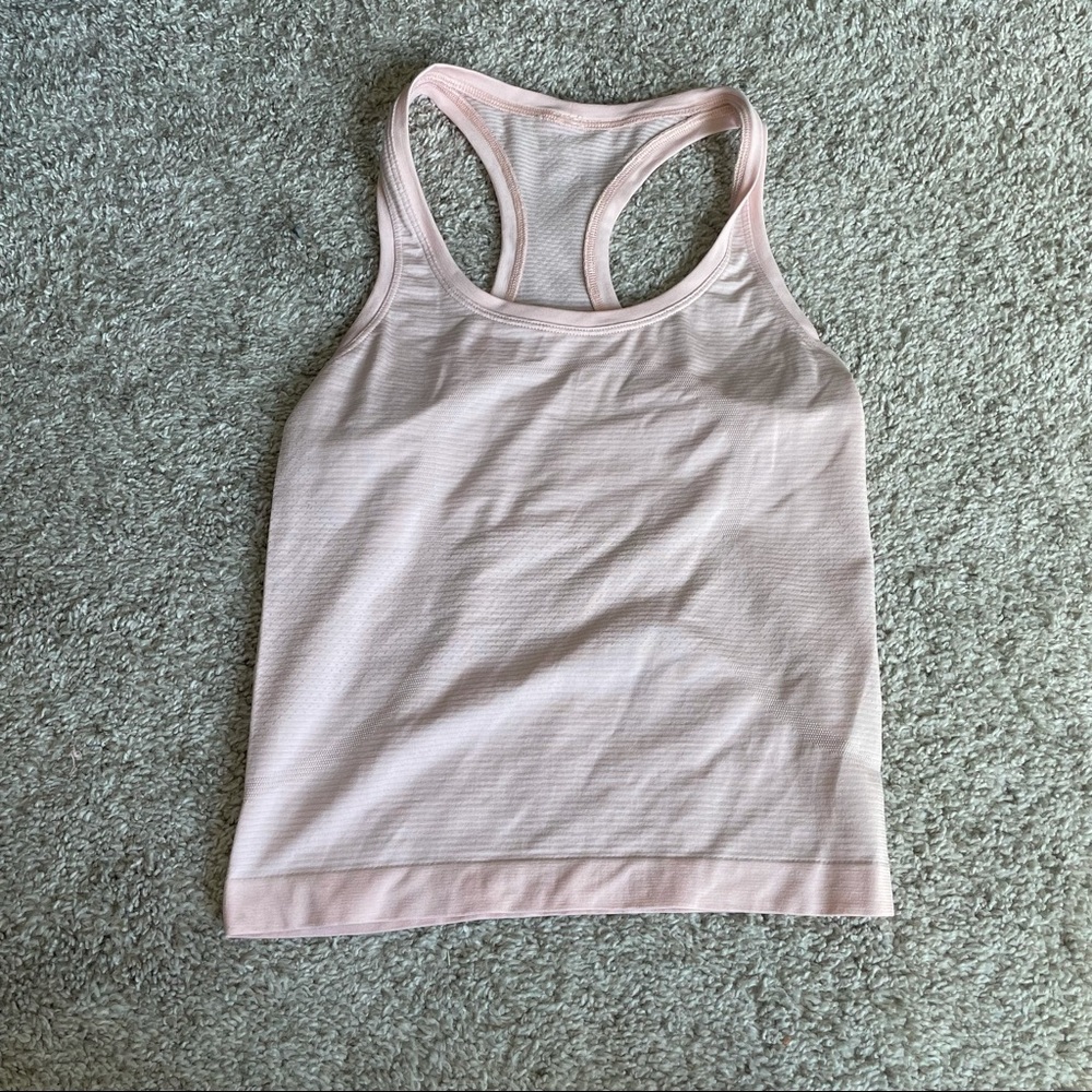 Lululemon Pink Mist Swifty Tech Race Length Tank